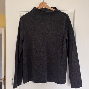 Eileen Fisher wool blend mockneck sweater